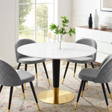 Zinque 47" Dining Table by Lefancy