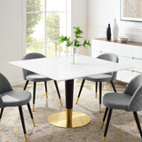 Zinque 47" Square Dining Table by Lefancy