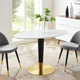 Zinque 48" Oval Dining Table by Lefancy