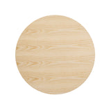 Lippa 36" Round Wood Grain Dining Table by Lefancy