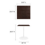 Lippa 24" Square Dining Table by Lefancy