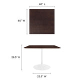 Lippa 40" Square Dining Table by Lefancy