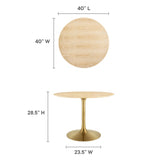 Lippa 40" Wood Dining Table by Lefancy