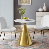 Tupelo 28" Artificial Marble Dining Table by Lefancy