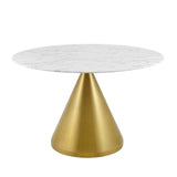 Tupelo 47" Artificial Marble Dining Table by Lefancy