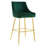 Discern Performance Velvet Bar Stool by Lefancy