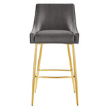 Discern Performance Velvet Bar Stool by Lefancy