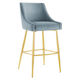 Discern Performance Velvet Bar Stool by Lefancy