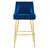 Discern Performance Velvet Bar Stool by Lefancy