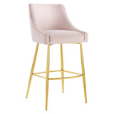 Discern Performance Velvet Bar Stool by Lefancy