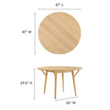 Gallant 47" Round Dining Table by Lefancy