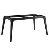 Juxtapose 63" Rectangular Performance Artificial Marble Dining Table by Lefancy