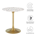 Lippa 28" Round Terrazzo Dining Table by Lefancy