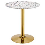 Verne 28" Round Terrazzo Dining Table by Lefancy