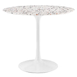 Lippa 36" Round Terrazzo Dining Table by Lefancy