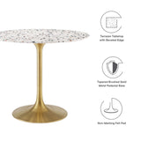 Lippa 36" Round Terrazzo Dining Table by Lefancy