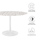 Lippa 48" Round Terrazzo Dining Table by Lefancy