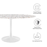 Lippa 60" Oval Terrazzo Dining Table by Lefancy