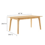 Juxtapose 63” Rectangle Dining Table by Lefancy