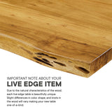 Ardor 60" Live Edge Acacia Wood Acacia Wood Dining Table by Lefancy