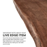 Ardor 60" Live Edge Acacia Wood Acacia Wood Dining Table by Lefancy