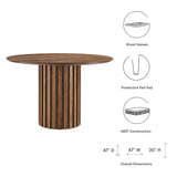 Senja 47" Round Dining Table by Lefancy