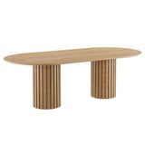 Senja 95" Oval Dining Table by Lefancy