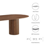 Senja 95" Oval Dining Table by Lefancy