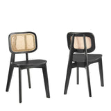 Habitat Wood Dining Side Chair Set of 2 by Lefancy