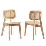 Habitat Wood Dining Side Chair Set of 2 by Lefancy