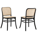 Winona Wood Dining Side Chair Set of 2 by Lefancy