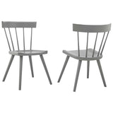 Sutter Wood Dining Side Chair Set of 2 by Lefancy