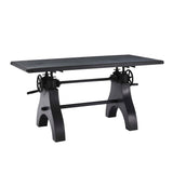 Genuine 60" Crank Adjustable Height Dining Table and Computer Desk by Lefancy