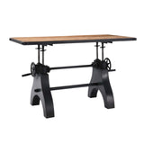 Genuine 60" Crank Adjustable Height Dining Table and Computer Desk by Lefancy