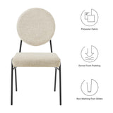 Craft Upholstered Fabric Dining Side Chairs by Lefancy