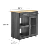 Culinary Kitchen Cart With Towel Bar by Lefancy