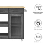 Culinary Kitchen Cart With Towel Bar by Lefancy