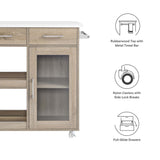 Culinary Kitchen Cart With Towel Bar by Lefancy