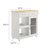 Culinary Kitchen Cart With Towel Bar by Lefancy