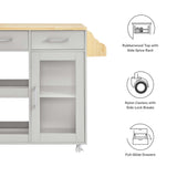 Culinary Kitchen Cart With Spice Rack by Lefancy