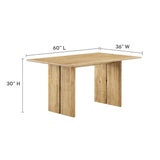 Amistad 60" Wood Dining Table by Lefancy