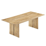 Amistad 86" Wood Dining Table by Lefancy