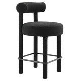 Toulouse Boucle Fabric Counter Stool by Lefancy