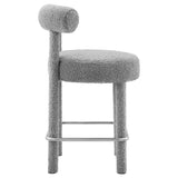 Toulouse Boucle Fabric Counter Stool by Lefancy