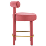 Toulouse Performance Velvet Counter Stool by Lefancy