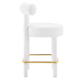 Toulouse Performance Velvet Counter Stool by Lefancy