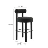 Toulouse Boucle Fabric Bar Stool by Lefancy