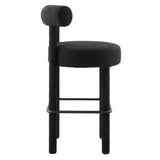 Toulouse Boucle Fabric Bar Stool by Lefancy