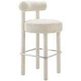 Toulouse Boucle Fabric Bar Stool by Lefancy