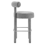 Toulouse Boucle Fabric Bar Stool by Lefancy